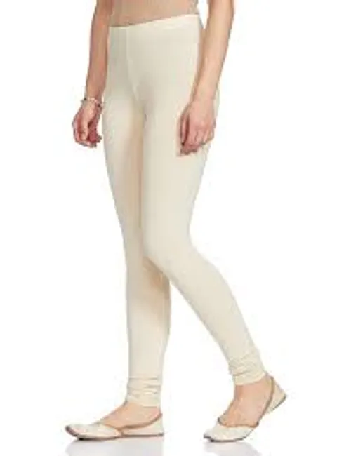 4 WAY CHUDIDAR LEGGINGS HALF WHITE BL06